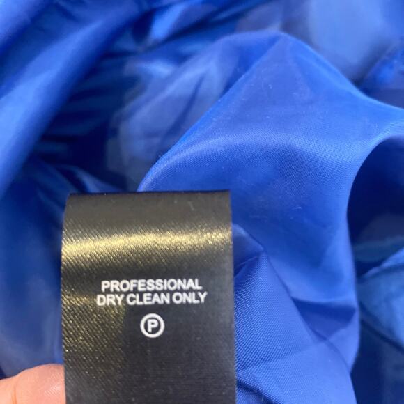 Ellen Tracy Royal Blue Swingy Fit Flare Midi Dress EUC Sz 14 Polyester Stretchy - Picture 7 of 11